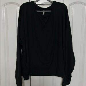 Black long sleeve athletic top